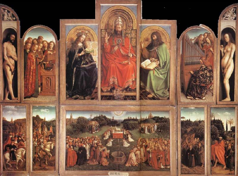 Jan Van Eyck The Ghent Altarpiece France oil painting art